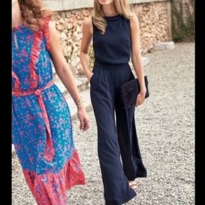 Boden Clarissa Jumpsuit Navy Blue size 6